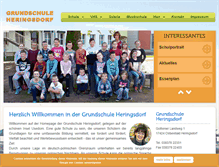Tablet Screenshot of grundschule-heringsdorf.de